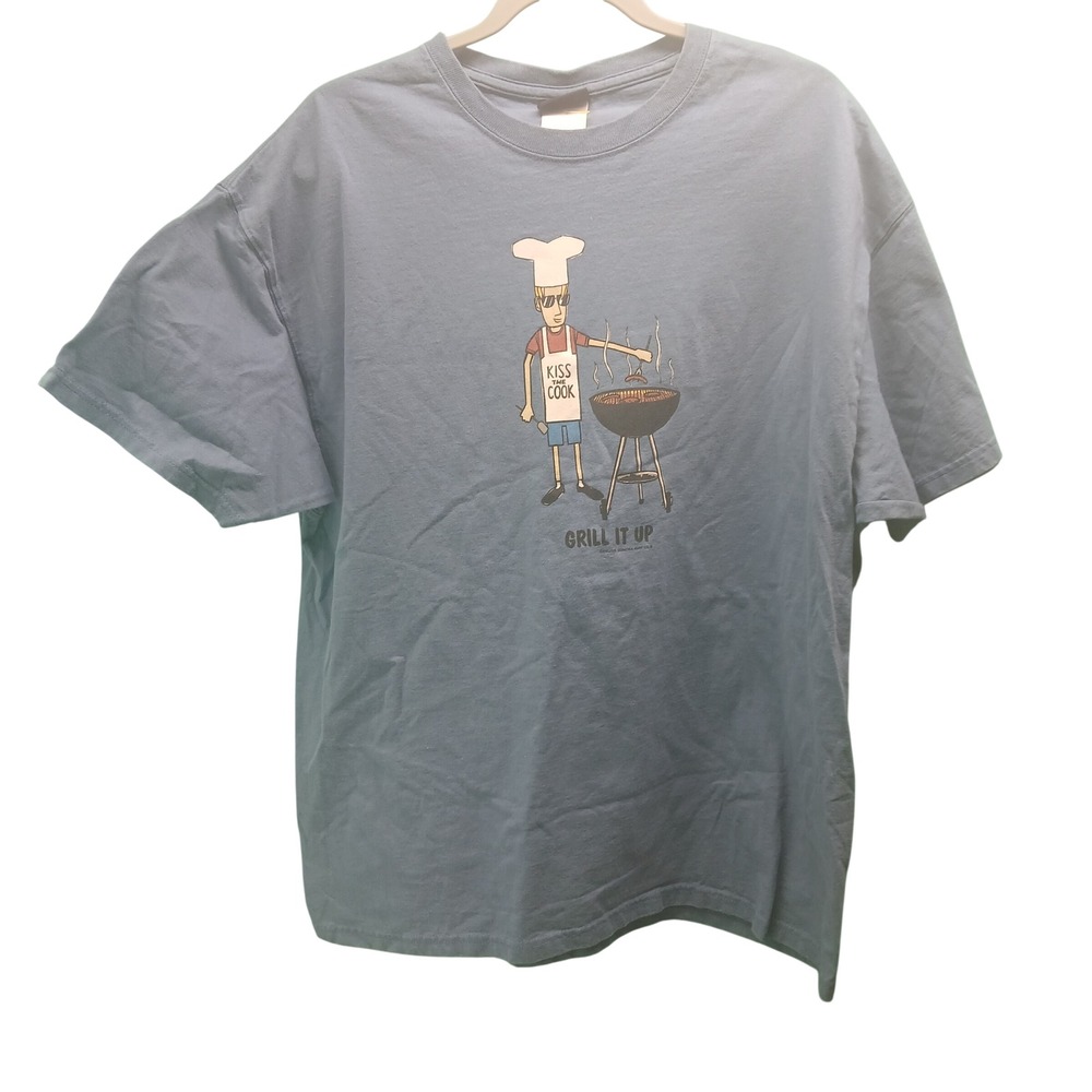 Sonoma Genuine Jean Company Grill It Up T Shirt‎ Adult XL Blue Chef Cookout